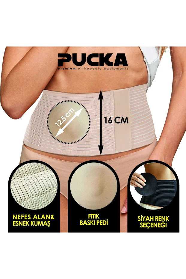 Göbek Fıtığı Korsesi - Premium Destek Pedi - Nefes Alabilir Esnek Kumaş